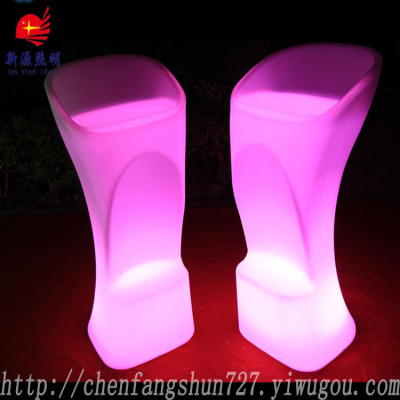 Supply 16 color  remote-controedl shiney desk  high quality plastic stool chair at home