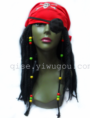 Pirates of the Caribbean Pirate wigs Halloween wigs show wigs