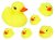 [factory direct selling] PVC plastic small yellow duck beach bathing toys pinching toys