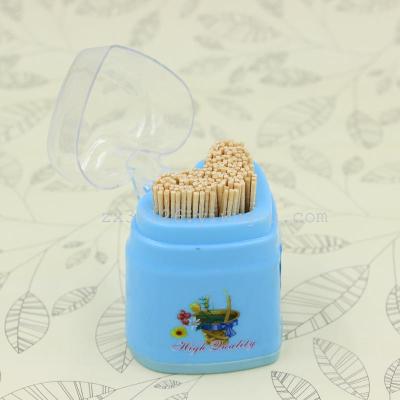 Cute love travel portable equipment disposable toothpick toothpick toothpick box single head