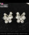 2015 Gold Diamond butterfly earrings fashion earrings
