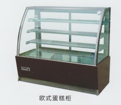 Air-Cooled Deli Display Cabinet Powered by Compressor, Refrigerator Cake Showcase with Air-Curtain, Refrigeration Equipment for Commercial Use