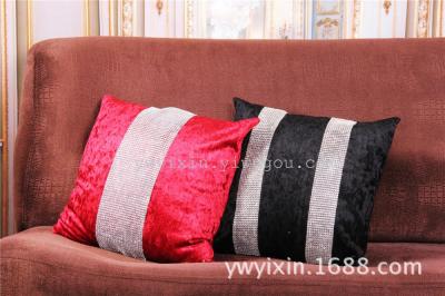Simple home decoration ice - flower velvet spot drill and pillow cover home point drill cushion cover.