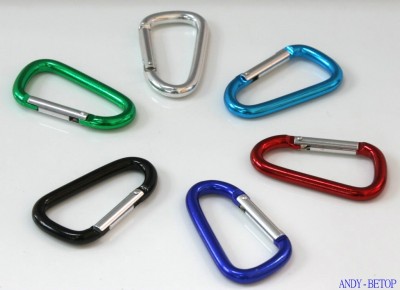 Aluminum mountaineering buckle quick hanging metal key chain