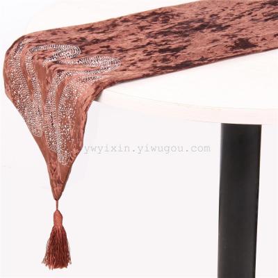 Classical Chinese embroidery table flag wholesale fashion simple tea table flag table flag.