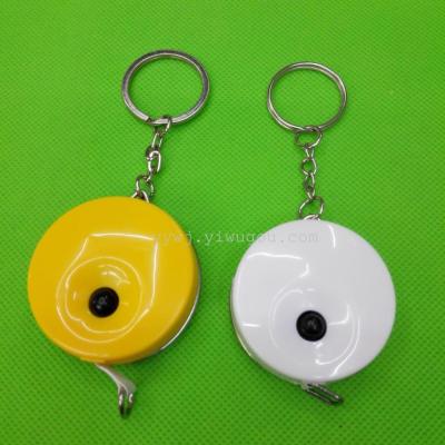 Supply of Candy-colored Keychain tape measure 1.5 meters measuring foot mini tape measure scale ruler