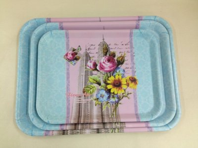 Melamine tray millet imitation porcelain tableware