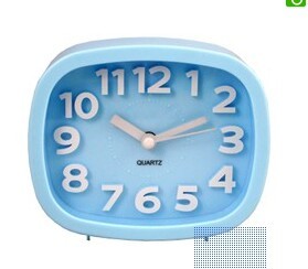 JS-255 simple Candy-colored three-dimensional digital mute alarm clock the alarm clock gift clock