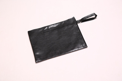 Compact double - zippered PU SEC bag A4 folder information bag is a hot seller of office supplies