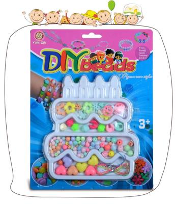 Children's DIY beaded puzzle toys Children's cognitive imagination