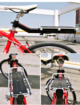Factory Direct Sales Aluminum Alloy Bike Shelf Load Parcel Or Luggage Rack with Reflector H11