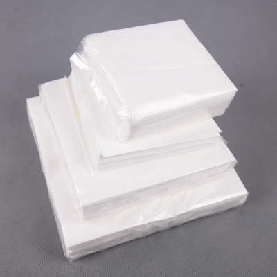 White square paper multi-specification plain color napkin pure White series square paper napkin