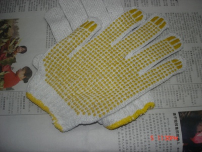 10 single needle cotton yarn dispensing labor protection gloves
