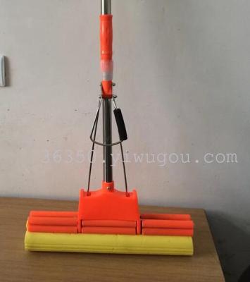 27cm retractable suction double stainless steel roller sponge MOP MOP magic MOP sponge mops