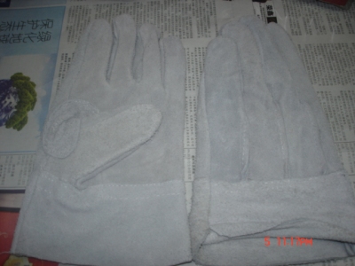 Japan three leather gloves two layer welding reinforcement