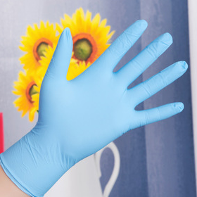 Disposable synthetic nitrile gloves