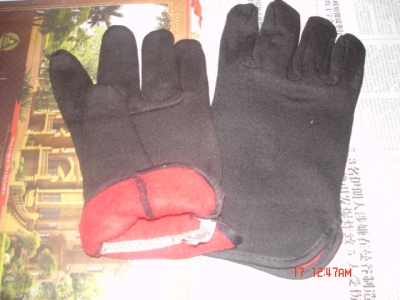 Double coffee velvet glove