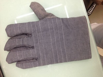 Denim labor protection gloves