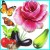 3D wall layers of paste hand combination stickers flowers produce butterflies giraffe living room bedroom