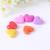 15MM heart-shaped bead solid color blank DIY accessories