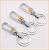 Xinmei reached double-ring Keychain 805 car key chain factory outlet