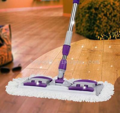 Factory wholesale mop 360 degree rotating mop clip towel clamp type mop mop flat wooden floor mop