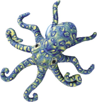 Leopard Octopus (red, green, blue)