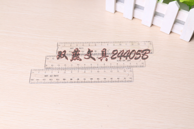 15cm plastic transparent rulers on both sides of the scale notches in the Middle ruler