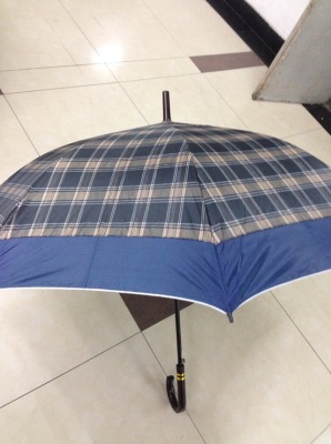 Lattice silver waterproof adhesive umbrella, straight umbrella