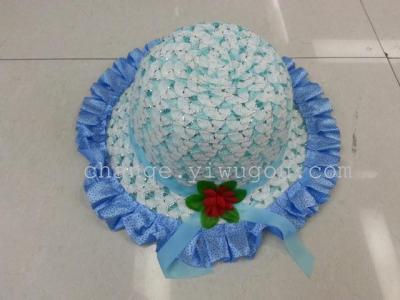 Factory direct wholesale sales of new summer hats Candy-colored children's hats paper straw