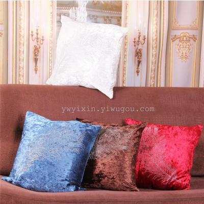 Modern simple ice floss point drill with pillow case of fashionable velvet pillow.