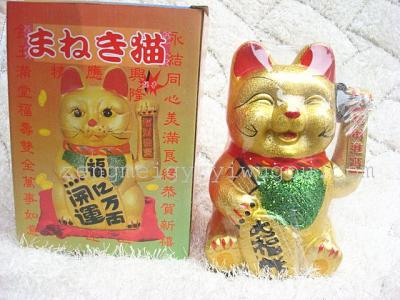 Specializing in the production of the Golden wave lucky cat ornaments ideas lucky cat Office opening move