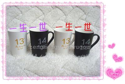 Authentic "forever" ceramic Cup lovers breakfast cups mark bulk milk Cup