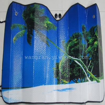 Specializes in shade supplies colored car sun shade polychromatic variety of patterns