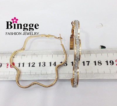 Plum-shaped earrings 2015 stickers hot Yiwu jewelry factory