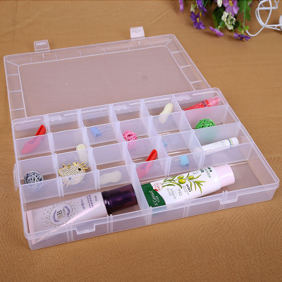 24 the grid Large transparent storage box can be disassembled at will storage box small parts storage box creative products