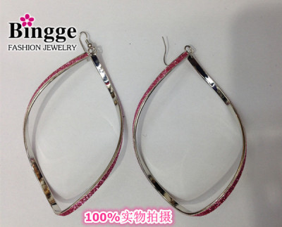 2015 the latest fashion earrings fashion jewelry Yiwu paste colored paper Europe and exaggerated manufacturers