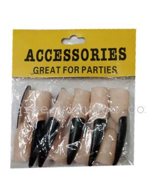 Tricky Halloween costumes supplies prosthetic simulated terrorist nail 10 Pack