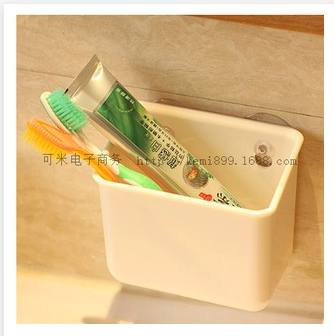 KM factory direct shot 1006 suction cup holder, toothbrush and toothpaste holder, bathroom storage barrel
