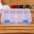 15 years new large 8-lattice transparent plastic receiving box sorting storage box jewelry box packaging box