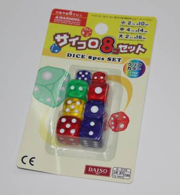 The set of dice has color to install clear to install manufacturer direct sale
