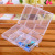 Transparent plastic PP6 case with cover sorting box desktop and sorting box medicine box wholesale