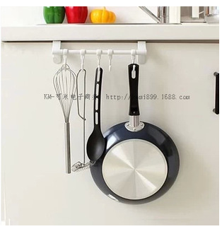 Km1095 door rear non-scratch and nail inserted type kitchen bathroom plastic hanger clothes hook