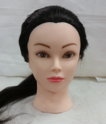 Synthetic hair  Practice head 18inch black color in stock