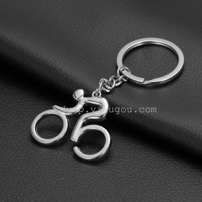 Craft gifts key chain pendant by bicycle