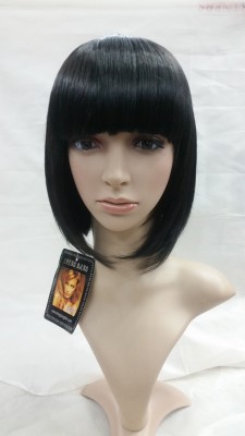 Wig Bob student Wig high temperature silk Wig bobo head