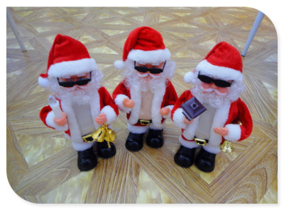 912312 inch electric Santa Claus belly will move the glasses will move Christmas gifts