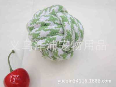 FP8101 unique new Plaid wool dog ball tooth knot knot ball ball