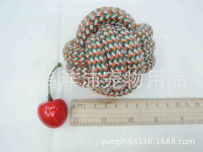 FP8108 unique new Plaid wool dog ball tooth knot knot ball ball