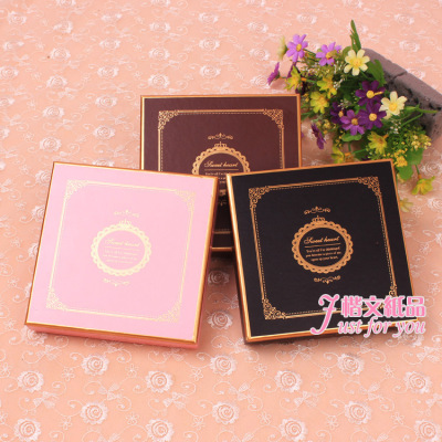 Square 9 boxes of fashionable creative high-grade hot-gold candy gift box